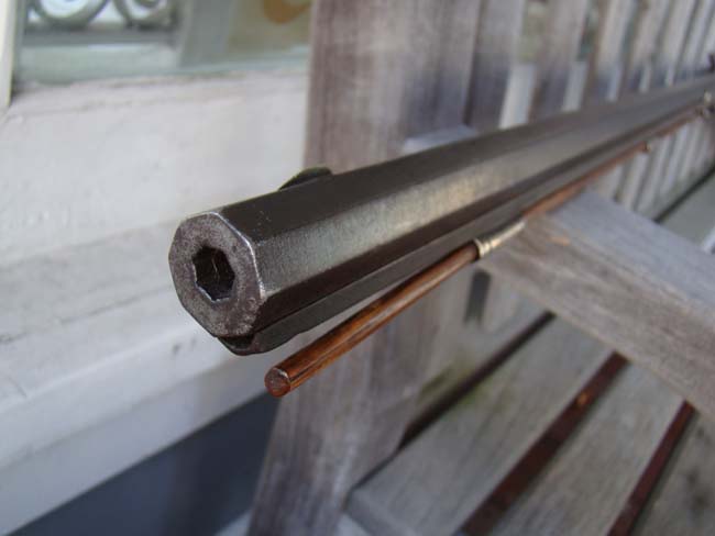 A spectacular 19th century Tiger-Maple Half-stock percussion Plains Rifle, unsigned, circa 1850 — image 10